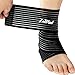 Luwint 2PACK Ankle Compression Bandage, Elastic Wrist Band Ankle Wrap for Men Women - Stretch Pain Relief Support Strap for Sports Gym Weightlifting Working Out Running (Black)