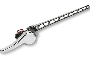 Korky Toilet Handle, Chrome - Metal Handle - Tank Lever Replacement - Universal to Fit Front, Angled, Side, Left Mount Toilet - 6055BP
