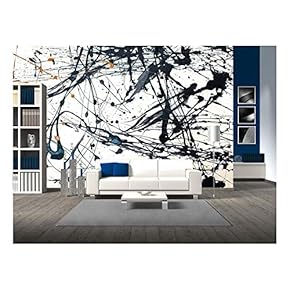 Abstract Art Creative Background. Hand Painted Background. - Removable Wall Mural | Self-Adhesive Large Wallpaper - 66x96 inches