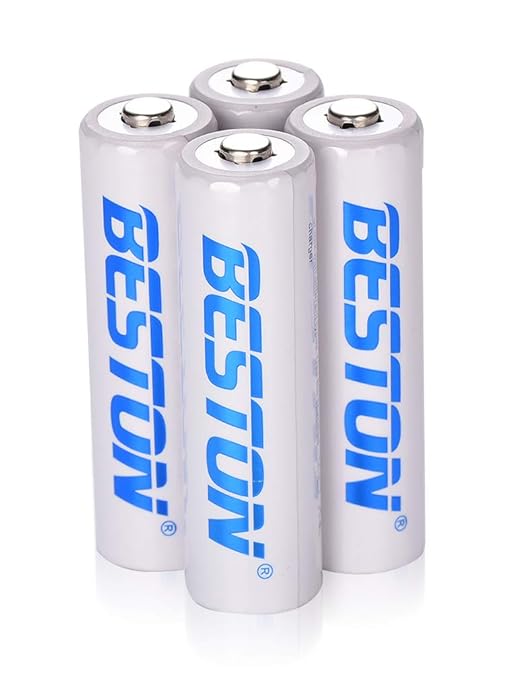 Rechargeable AA Batteries BESTON NiMH Double A Batteries (4 Pack)