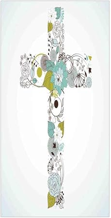 Amazon 装飾用プライバシーウィンドウフィルム 十字架 花 祝福 新生児 カトリック パーティー イラスト 糊不要 静電気でくっつく 家庭 寝室 バスルーム キッチン オフィス 装飾 シーフォーム アボカド グレ W23 6xl78 7 Inches Zblt Szhl K60xg0 インテリア