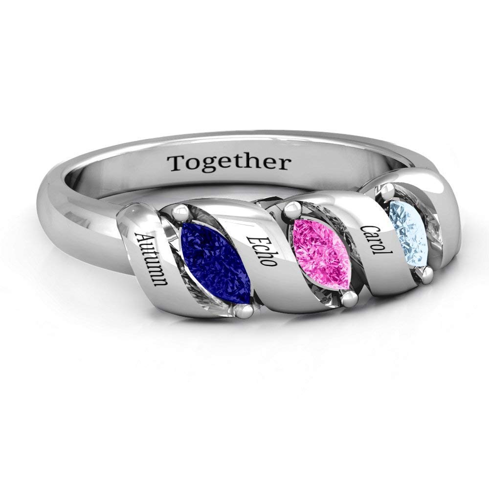 child birthstone rings for mothers