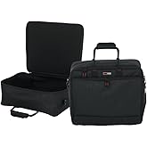 Gator Cases 18.5 x 15 x 6.5" Padded Mixer Carry Bag (G-MIXERBAG-1815) | Fits Compact Medium Format Mixers, Dual Layer Padding, Organized Cable Storage, Adjustable Removable Shoulder Strap