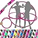 KID's HOOPS - Quality Weighted Children’s Hoops! Great For Exercise, Dance, Fitness & FUN! NO Instructions needed! Same Day Dispatch! (UV Pink / Purple Glitter)