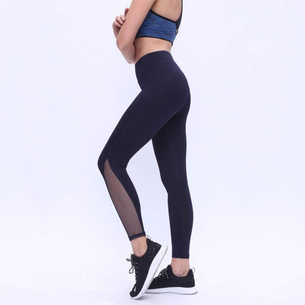 Yoga Pants Women Leggings Mesh Design Trouser Black Fitness