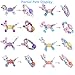 HYH Magic Animal Twist Bracelet 6 PCs Cute Transformable Collectible Twisty Pets Bracelet Children's Pre-Kindergarten Magical Animal Twist Bracelet DIY Toys Set, Birthday Holiday Gifts for Kids,Girls