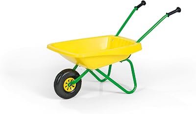 ROLLO TOYS Strong Wheelbarrow with Metal Frame Yellow 77 x 37 x 47 cm