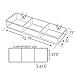 Azar Displays 225503-2pack 3-Compartment Tray for Pegboard/Slatwall (Pack of 2)