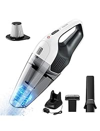 Aspiradora de mano Inalámbrica, Aspiradora de mano Holife 6KPA Aspiradora de mano recargable, 14.8 V de litio con carga rápida, aspiradora ligera y húmeda para la limpieza del automóvil para el hogar