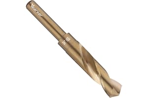 Vearter 3/4'' Twist Drill Bit, HSS M2 Quick Change Jobber Drill Bit with 1/2'' Round Shank, 118 Degree Split Point, Ideal for