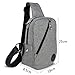 EASTERN TIME Sling Bag, Casual Sling Bag for Men (2008-grey)