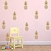 Pineapple Wall Decals Set of 12 – Large Tropical Fruit Stickers for Kids Bedroom, Nursery, Playroom – Removable Vinyl Mural for Smooth Wall Surfaces – Fun Home Decor Idea (8
