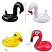 Libay Inflatable Drink Holders, 14 Packs Drink Floats Inflatable Cup Coasters with Mini Air Pump for Pool Party and Kids Bath Toys