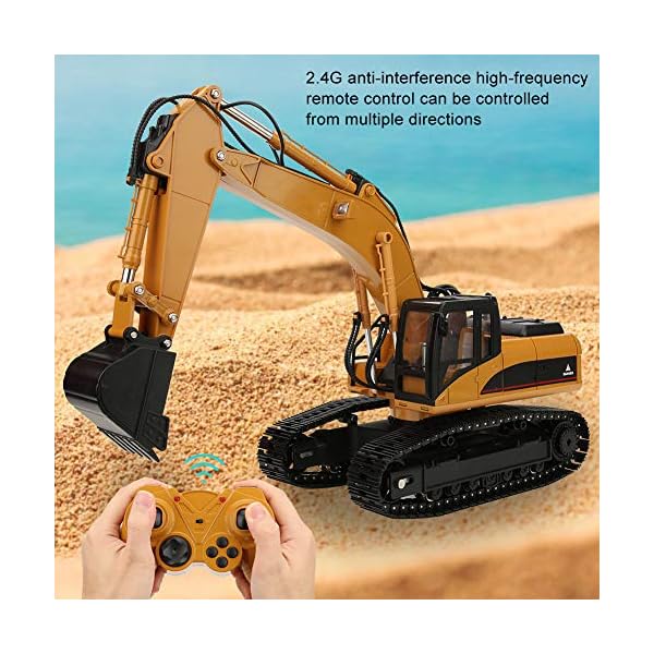 【𝐎𝐬𝐭𝐞𝐫𝐟ö𝐫𝐝𝐞𝐫𝐮𝐧𝐠𝐬𝐦𝐨𝐧𝐚𝐭】 Fernbedienung Bagger, 23 Kanäle Engineering Truck, Legierung 1/16 BAU Traktor Fahrzeug RC Digger… – Bild 4