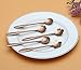 CHICHIC Set of 8 Flower Coffee Spoon Tea Spoon Dessert Spoons Scoop Stainless Steel Tableware Stirring/Sugar/Stir/Bar/Mixing/Ice Cream Spoon for Kitchen Dining Bar, Condiment or Spice, Rose Gold