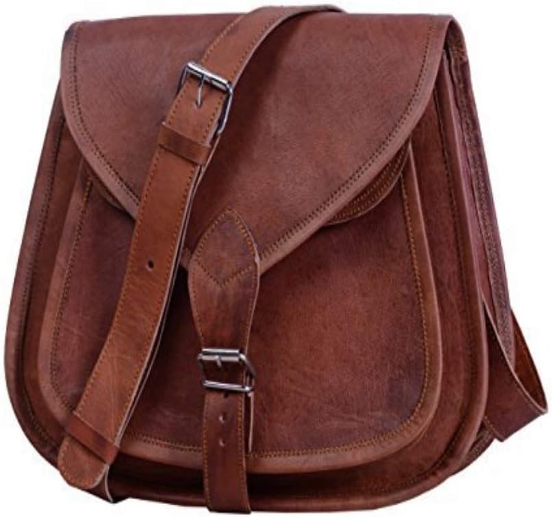 Leather bags Women's Leather Shoulder Handbag Messenger Bags Satchel Tote Purse Bags 13"