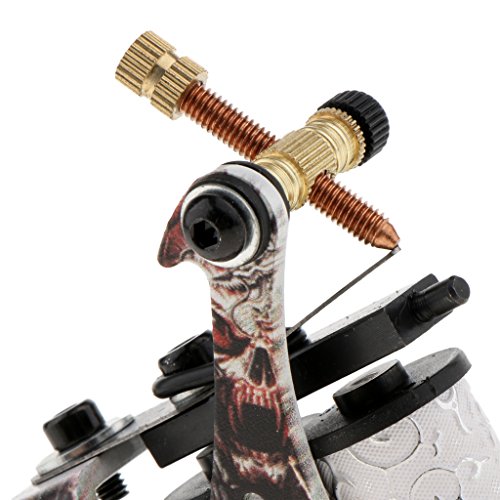 image for D DOLITY Coil Tattoo Machine Dual 10 Wrap Coils Alloy Tattoo Frame Tat