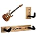 Angled Guitar Wall Hanger Display for Electric and Thin Body Guitars - Bare No Finish