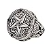 CA Mode Women's Vintage Ring Gothic Black Stone Ring with Box