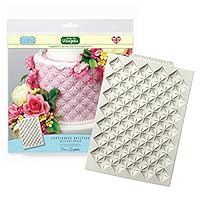 Continuous Quilting Silicone Royal Icing Mold, Ceri Griffiths Creative Cake System for Decorating, Sugarpaste, Fondants and Candies, Food Safe