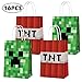 Party Favor Bags for Pixels Miner Birthday Party Supplies, Party Gift Goody Treat Candy Bags for Pixels Miner Party Favors Decor Birthday Party Decor for Pixels Miner Party Girls Kids