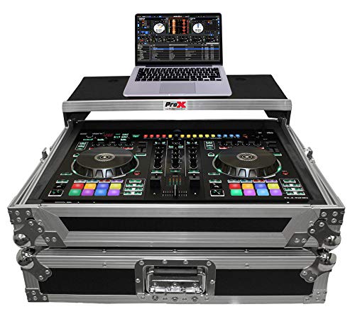 ProX XS-DJ505LT Flight Case For Roland DJ505 Controller w/Sliding Laptop Shelf