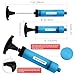 Dimples Excel Ball Pump for Soccer Basketball Football Volleyball Water Polo Ball, Needles and Nozzles Included