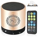 SQ200 Remote Control Speaker Portable Quran Speaker MP3 Player 8GB TF FM Quran Koran Translator USB Rechargeable Speaker-Glod