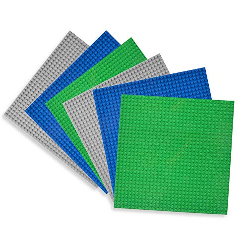 Lekebaby Classic Baseplates Building Base Plates for Building Bricks 100% Compatible with Major Bran - //coolthings.us