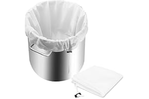 Realand 2 Pack 32 x 24.8 Extra Large Brew Bags, Reusable Fine Mesh Strainer Bag, Drawstring Filter Bag for Beer Brewing Cider