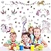 Magnetic Case for iPhone 14 Pro Max Case,Clear Phone Case Little Horse Posters 87 Pieces [Compatible with Magsafe] [Not Yellowing] [Glass Screen Protector+Camera Lens Protector] 6.7 inch (fairydust)