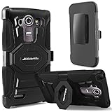 LG G Stylo Case, Cellularvilla LG G Stylus Case [Heavy Duty] [Hard Soft] Hybrid Armor Rugged Case with Holster Shell [Belt Clip] Swivel Kickstand Cover For LG G Stylo LS770 (Black)