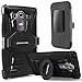 LG G Stylo Case, Cellularvilla LG G Stylus Case [Heavy Duty] [Hard Soft] Hybrid Armor Rugged Case with Holster Shell [Belt Clip] Swivel Kickstand Cover For LG G Stylo LS770 (Black)