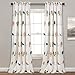 Lush Decor Rowley Birds Light Filtering Window Curtain Panels, Pair, 52