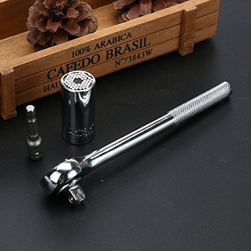 Muttata Universal Socket Wrench Power Drill Adapter Set 7mm-19mm Multi-Function Ratchet Professional Tools