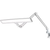 Daylight Company Lumi Task Lamp,+95 CRI, 4000 Lux,Craft Light, Super Bright Desk Lamp, Touch Dimmable, 2 Brightness Levels, Ideal Table Light, Drawing Lamps - Metal - 15 W