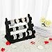 SONGMICS 3-Tier Velvet Bracelet Holder Watch Necklace Jewelry Bangle Display Stand, Gift Choice, Black UJDS008