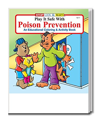 Play It Safe With Poison Prevention Kid's Coloring & Activity Book in Bulk (25-pack)