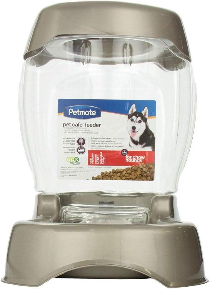 Pet Supplies : Petmate Pet Cafe Feeder Dog and Cat Feeder Pearlescent Colors 3 Sizes : Pet Self Feeders : 