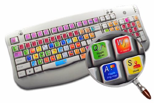 NEW ADOBE IMAGEREADY KEYBOARD LABELS SHORTCUTS FOR DESKTOP, LAPTOP AND NOTEBOOK