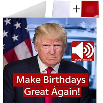 Pin on kao Amazon.com : NEW Talking Trump Birthday Card - Wishes You a Happy Birthday In Donald Trump's