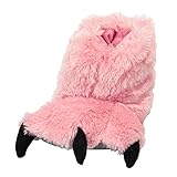 Pink Bear Paw Kid and Adult Slippers by Lazy One