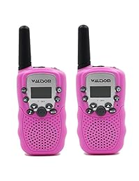 Niños Walkie Talkies, 2 unidades waltsom t388 3 KM Long Rang Radio UHF 22 FRS portátil y GMRS Walky talky para Camping/Campamento de Verano/Primavera Outing interior Actividades al aire última intervensión, Mejor Regalo Para Niños Niño