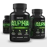 Testosterone Booster for Men - Alpha by Neovicta - Increase Stamina, Strength & Endurance - Muscle Builder Supplement Containing Tongkat Ali, Fenugreek, Resveratrol & More - 60 Count