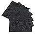 levylisa 10 Sheets A4 Glitter Self-Adhesive Craft Art Sparkling Sign Sticker Gemstone Metallic Colour DIY Gift (Black)