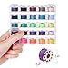 NEX Sewing Thread Kit Bobbins and Sewing Thread with Bobbin Case Soft Measuring Tapes Assorted Colors - 50 Pieces 2 Bobbin Box - Ideal Gift