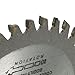 uxcell 40T 4 inches x 20mm Silver Tone Carbide Circular Slitting Saw Cutter