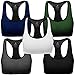 MIRITY Women Racerback Sports Bras - High Impact Workout Gym Activewear Bra Color Red Pack of 3