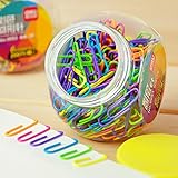 Colored Small Paper Clips Vinyl Coated, Coideal 200