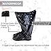 Frelaxy Waterproof Rain Boot Shoe Cover Reflector, Reusable & Foldable Rain Boots, Durable & Rainproof & Anti-Slip Rain Snow Gear Cycling Motorcycle Fishing Men Women Kids (Black, M)
